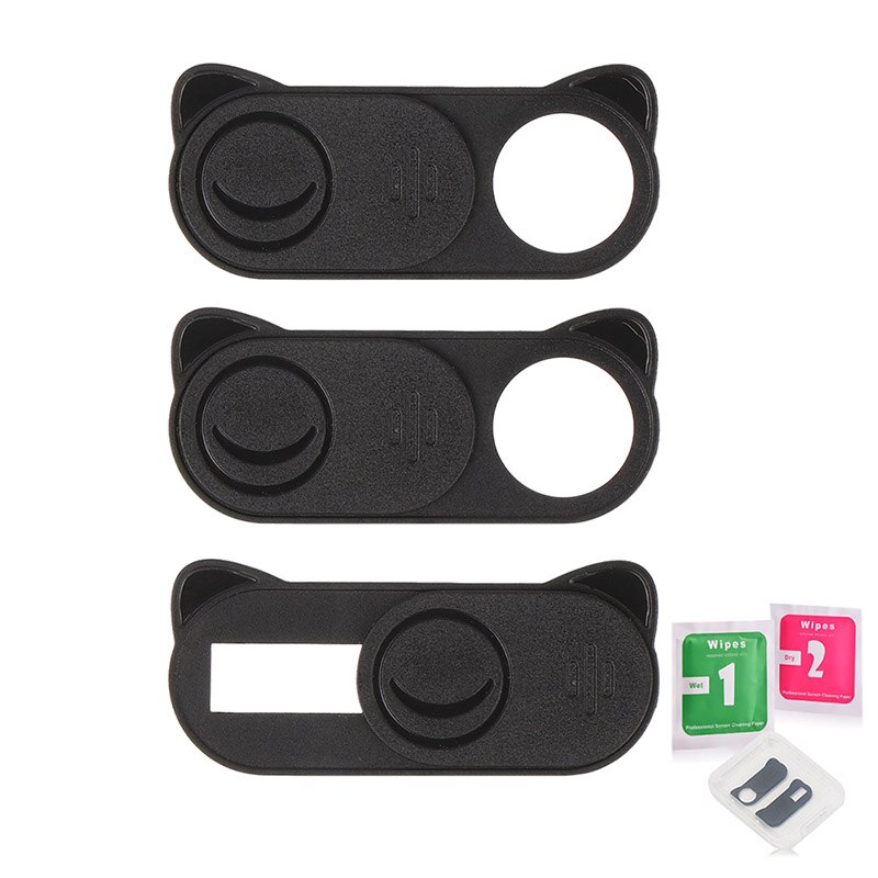 Laptop Plastic Camera Cover Telefoon Lens Sticker Voor Apple Iphone Samsung Xiaomi Kat Hoofd Privacy Slider: 002