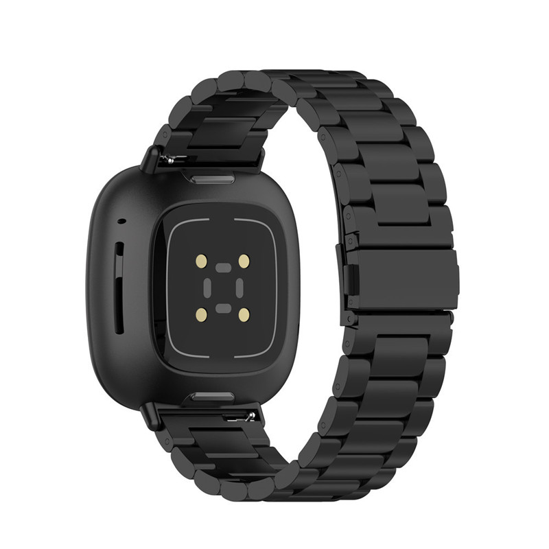 Stal stalowy pasek dla Fitbit Versa 3 4 zegarek metalowa bransoletka pętla dla Fitbit Sense 2 Versa 3 4 bransoletka zamienna zespół: GREEN BLUE / 17mm