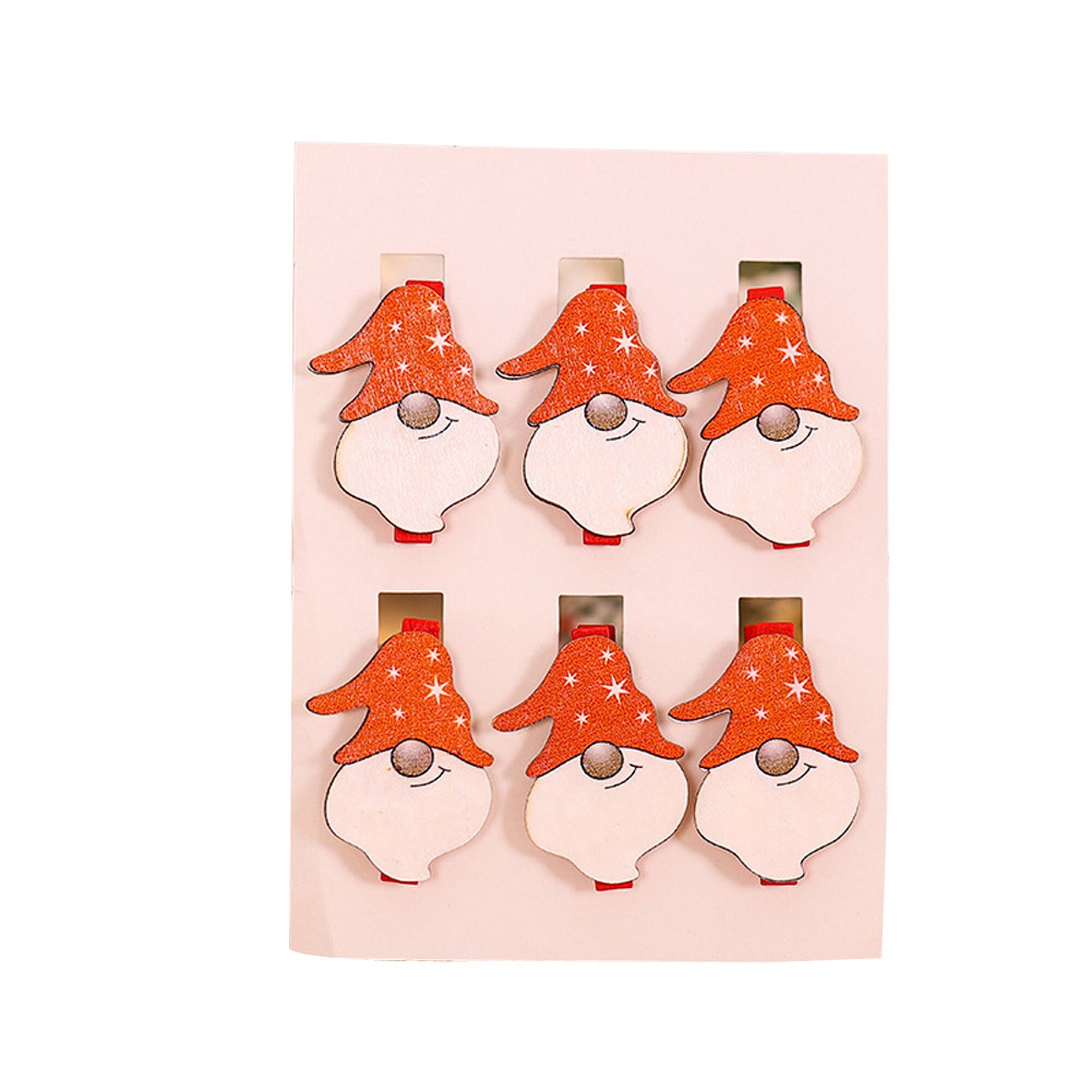 Fotohouder, schattige kerstfotolijst, mini-wasknijpers voor huisdecoratie: Bordeauxrood
