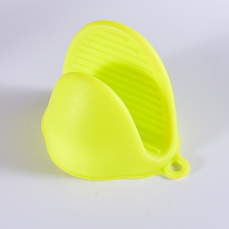 Gants de four en Silicone pour micro-ondes, 1 pièce, mitaine résistante à la chaleur, poignées antidérapantes, pinces à bol, Gadgets de cuisine, directe: Light green