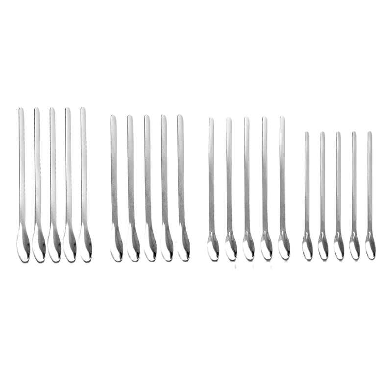 Łyżka laboratoryjna 20 szt. Łopatka laboratoryjna miarka laboratoryjna ze stali nierdzewnej robić pomiaru próbek odczynników