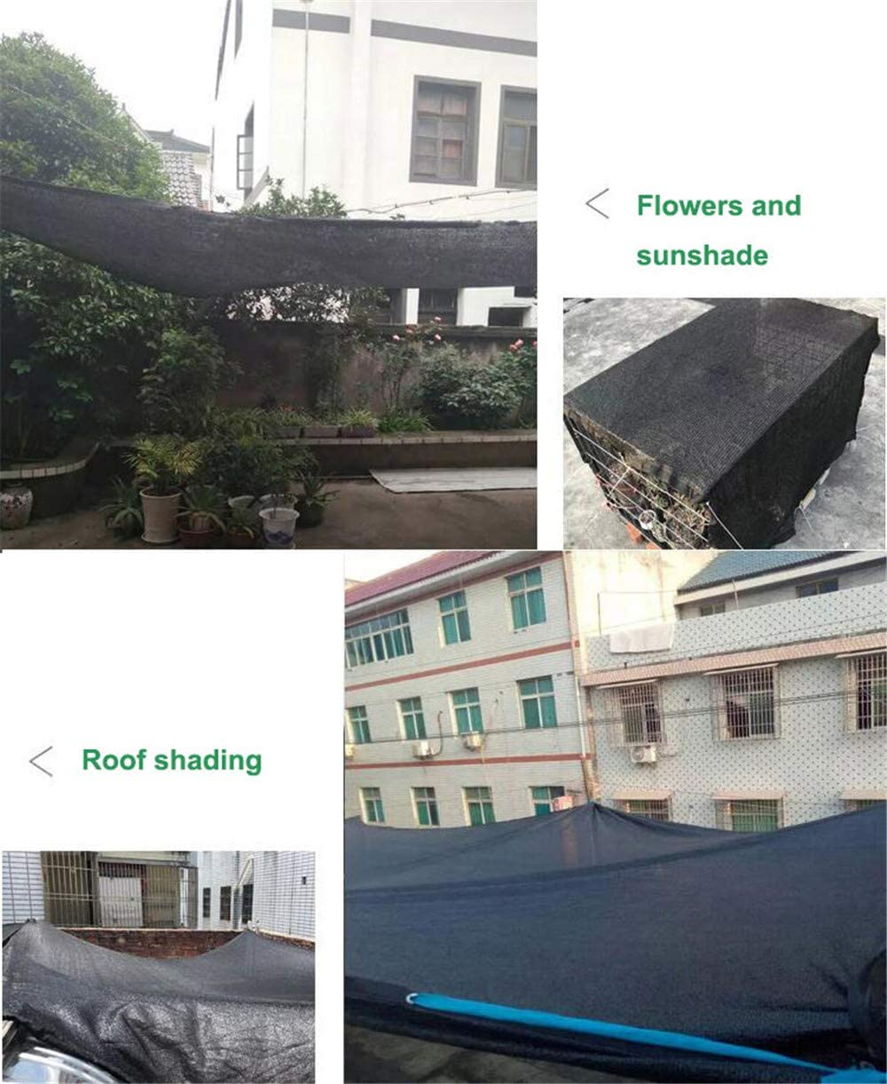 Greenhouse Covers Sunblock Shade Cloth Net Mesh Tarp 85% UV-Resistant, Outdoor Shade Screen Taped Edge with Grommets