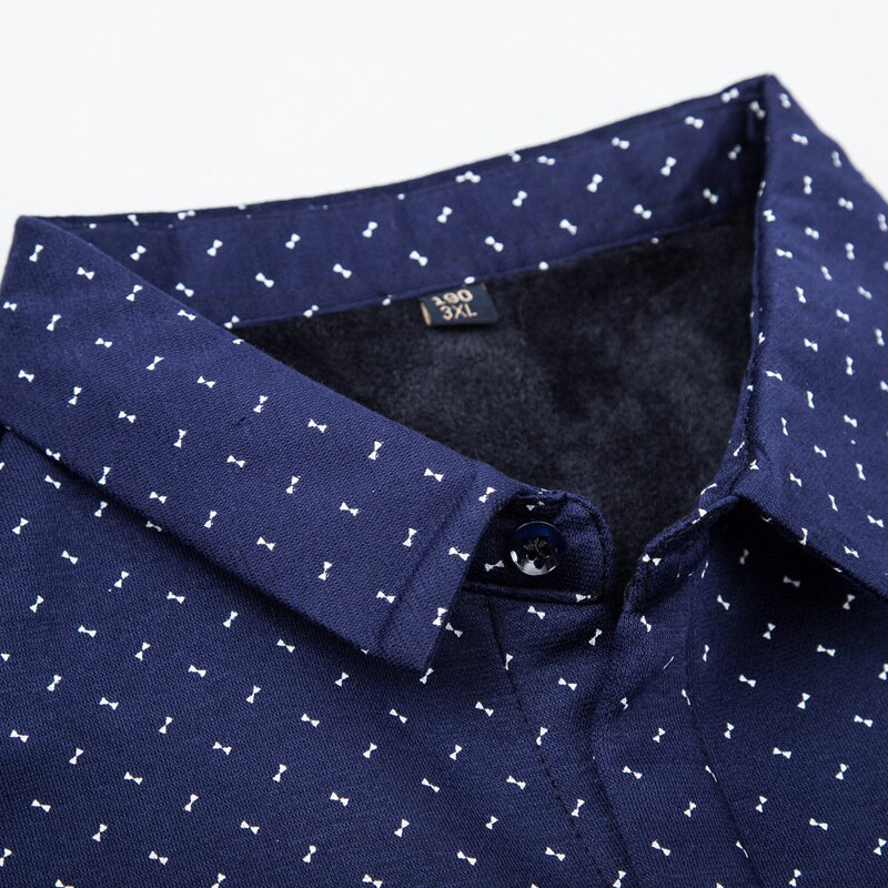 Plus size 6xl 7xl 8xl overhemd heren winterkleding casual dik warm overhemd heren kasjmier lange mouwen fleece thermoshirts