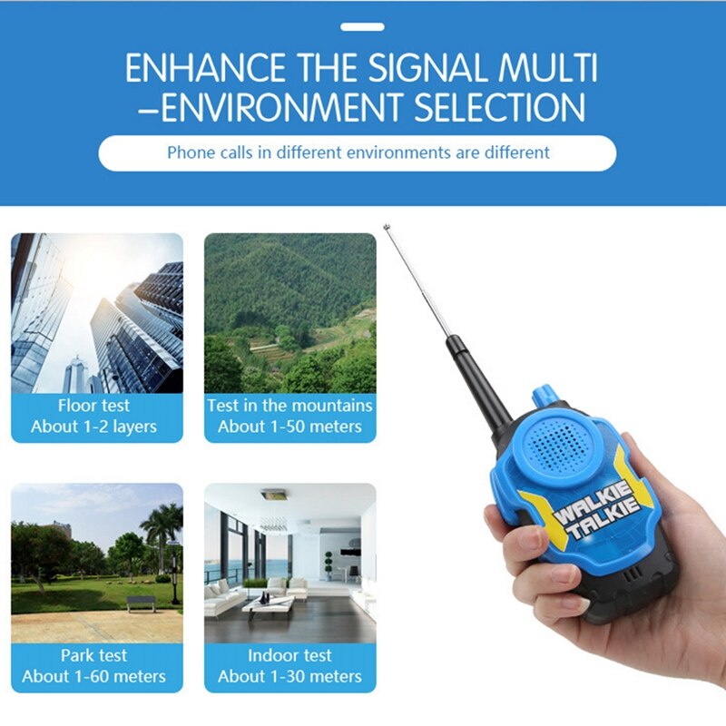 2PCS Mini Walkie Talkie Kids Wireless Call Parent for Boys Girls