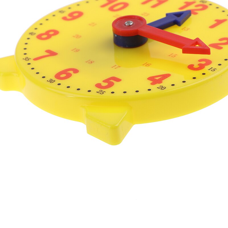 1Pc Student Learning Clock Time Teacher Gear Clock 4 Inch 12/24 Hour