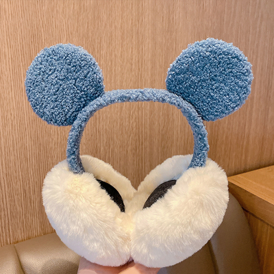 Foldable Kawaii Winter Cold Protection Earmuffs Ladies Cute Christmas Headband Earmuffs Thick Warm Plush Earmuffs Snow Keep Warm: style 02