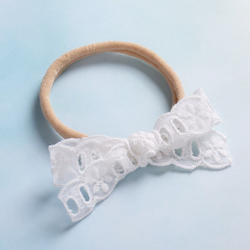 Diadema o pinzas para el pelo de nailon con lazo de encaje Vintage, para Baby Shower: 1