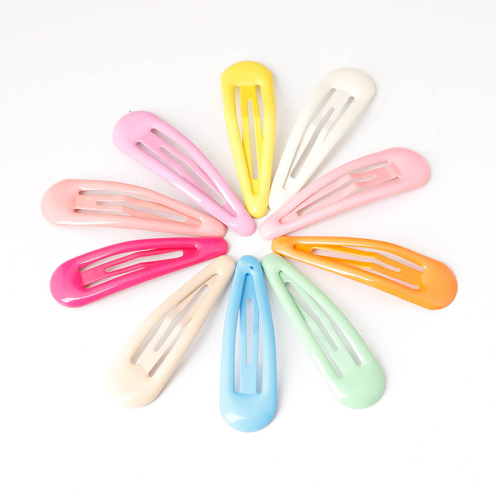 Pinzas de pelo a presión para niña y bebé, accesorios para el cabello para mujer, horquillas, pasadores, pasadores de Color sólido, horquilla de Metal, 24 Uds.