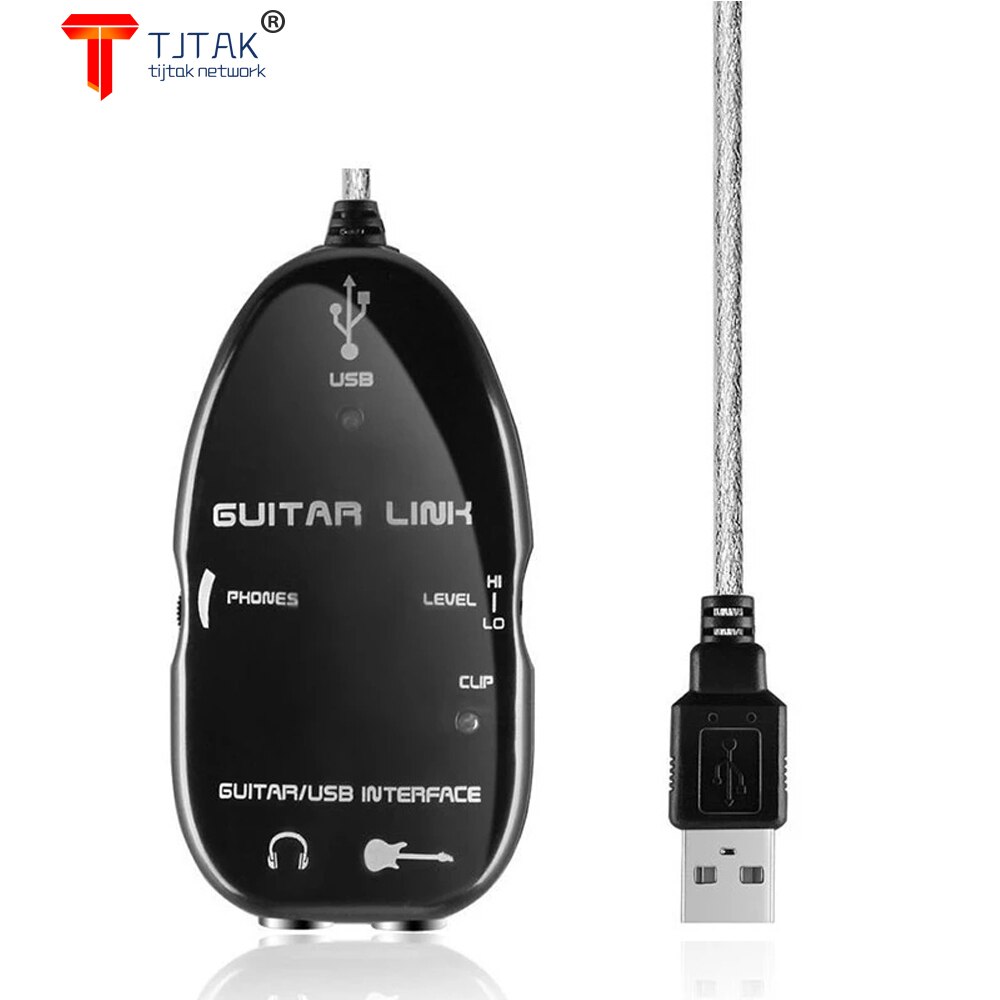 Konverter usb guitar link kabel usb drevet med cd drev understøttelse bærbar usb guitar link kabel