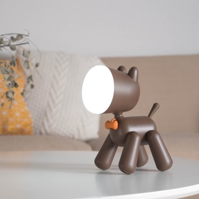 Verscheidenheid Cartoon Hond Licht Led Leeslamp Usb Oplaadbare Kinderen Slaapkamer Hoofdeinde Nachtlampje