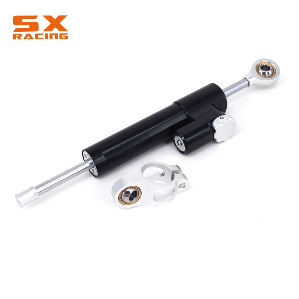 Motorcycle Steering Damper Stabilizer Bracket For KAWASAKI Z1000 Z 1000 Z750 Z 750 2003 03 04 05 06 07 08 09: Black Silver