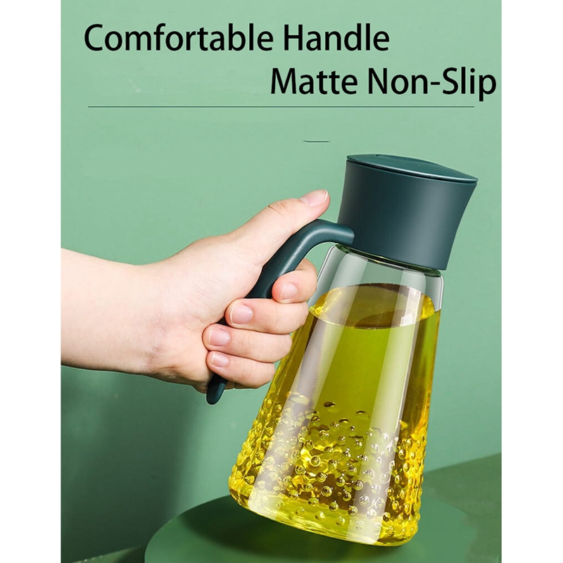 Olive Oil Bottle Oil Dispenser Auto Open Seasoning Bottle Glass Oil Pot Vinegar Soy Sauce Glass For Kitchen