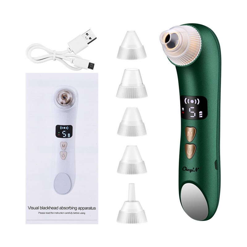 Ckeyin-microscopio eliminador de espinillas, limpiador de poros al vacío, succión de compresa , eliminación de manchas negras, limpieza facial eléctrica, 20X