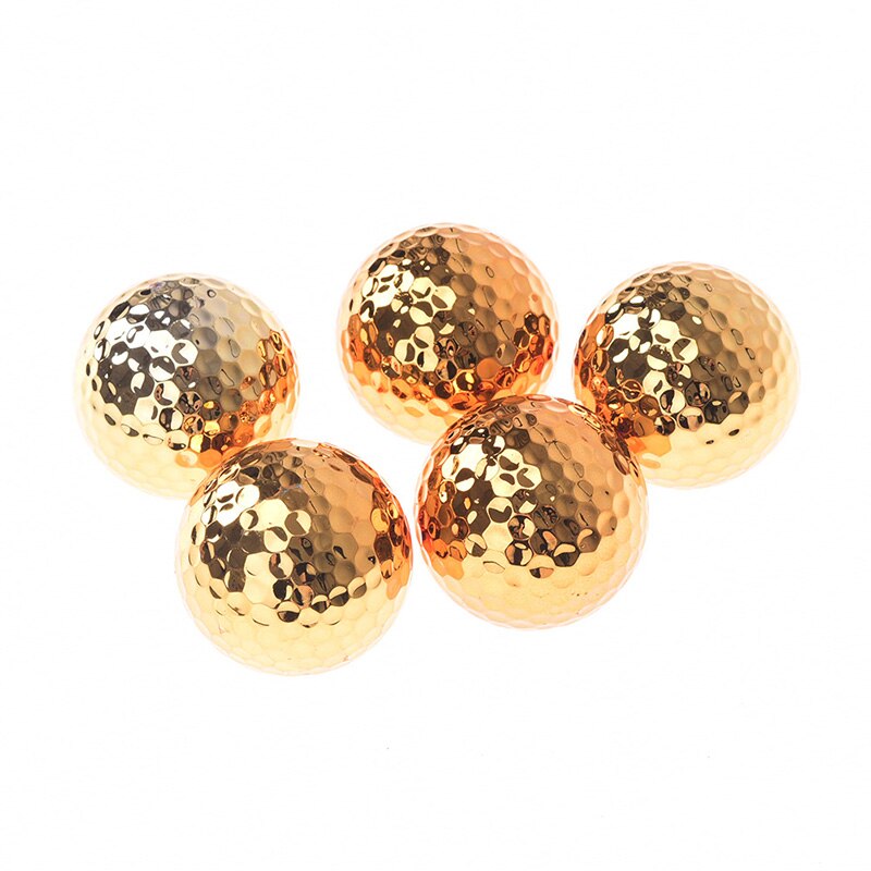 Balles de Golf couleur or, 1 pièce, équipement de Golf, nouveauté
