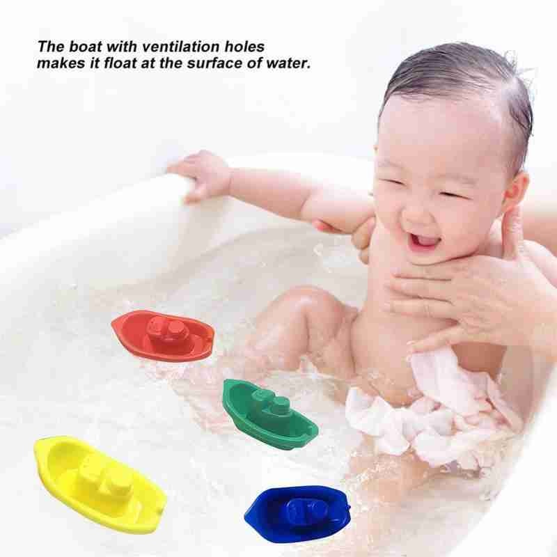 1 stk babybad lekevann leketøy plast flytende båt leke baby bade strand flytende skip leke baby pedagogisk badeleke