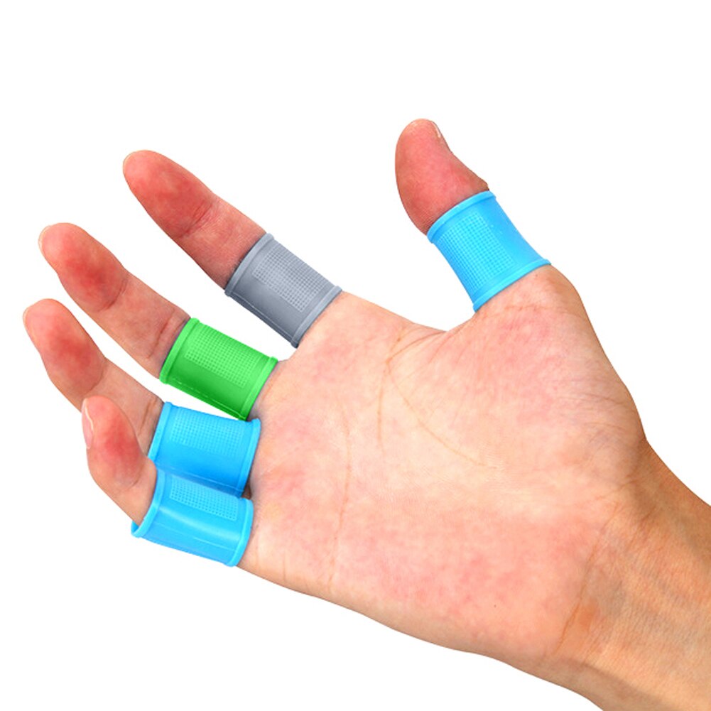 Golf Support de Doigt Accessoires Silicone Attelle D'orthèse De Prévenir Frottement 8 Pièces/ensemble Élasticité Doigt Protecteur de Soutien