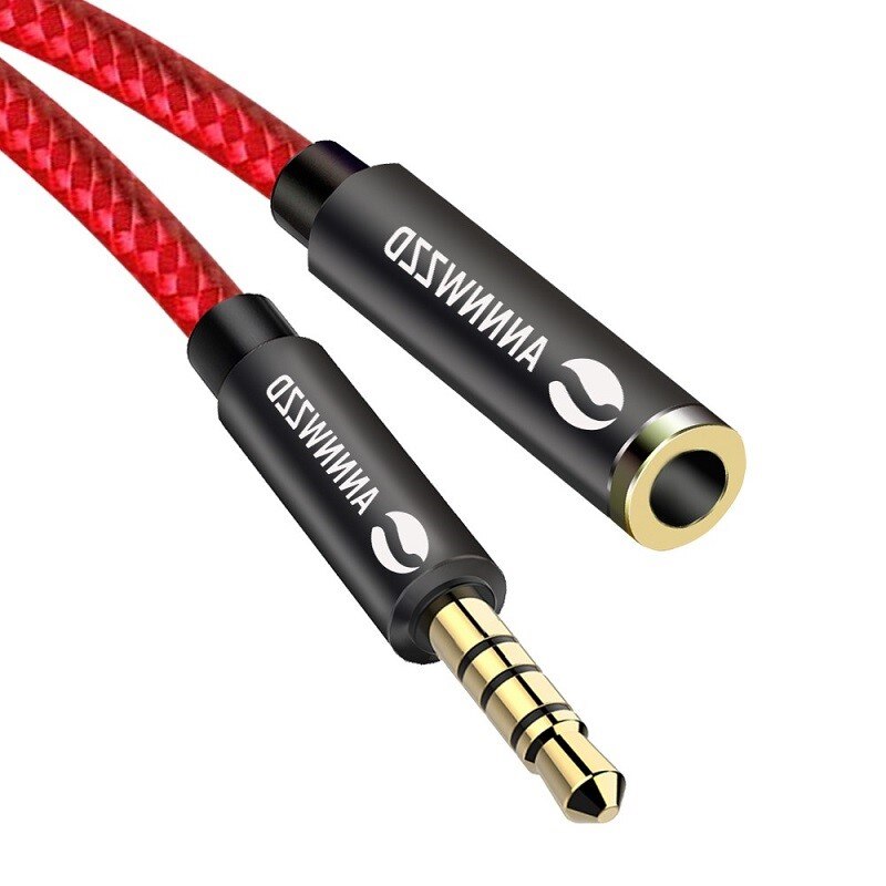 3.5mm przedłużacz kabla audio Jacek 3.5 męnarty na żeńnarty przedłużacz słuchawkowy kabel samochodowy kod Aux robić słuchawek Xiaomi Redmi 5 plus PC: 50cm