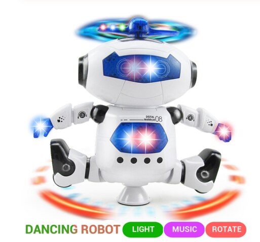 Robot Elettronico Lopen Ballando Cantando Robot Con Musicale E Luci Lampeggianti Colorate Corpo Spinning Robot Giocattolo Rega