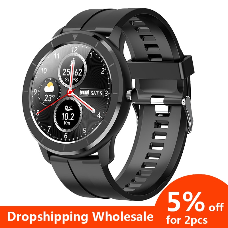 T6 Smart Watch Smartwatch Full Touch Screen Men Women Sport Bluetooth Metal Fitness IP68 Life Waterproof Smart Watch