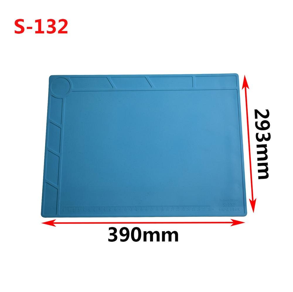 Eruntop ESD Heat Insulation Soldering Working Mat With magnet Silicone insulation pad High temperature resistance welding Mat