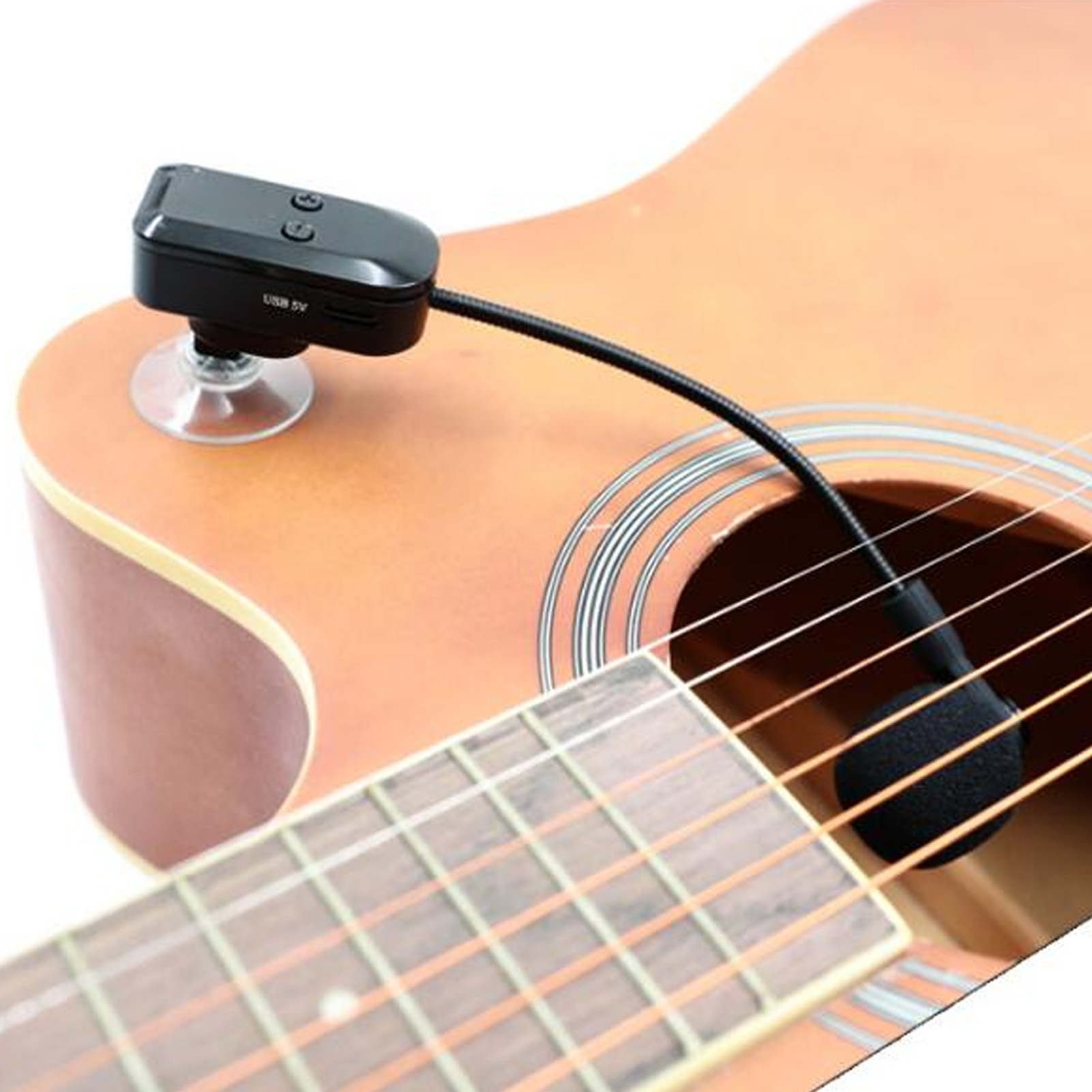 Sistema de micrófono para instrumentos, reducción de ruido, doble blindaje, 2,4G, inalámbrico, captador de instrumentos, micrófono ajustable para violín