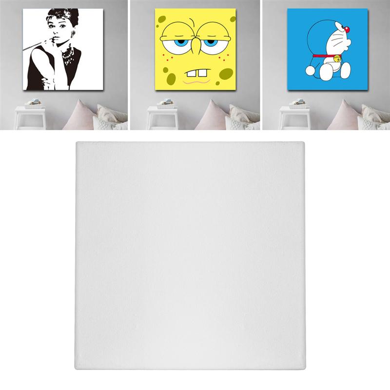 1Piece White Blank Square Artist Canvas For Canvas Oil Painting Wooden Board Frame For Primed Oil Acrylic Painting