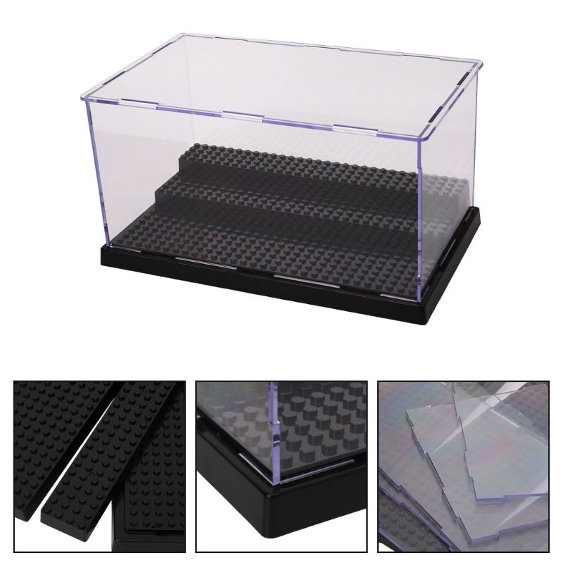 Display Case Box Dustproof ShowCase For Blocks Building Blocks Bricks Toy