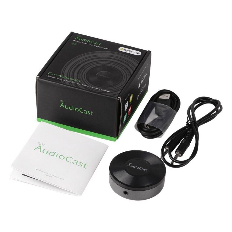 Trådløs musik streamer wifi muisc modtager lyd & musik til højttalersystem multi room streams audiocast  m5 dlna airplay adapter