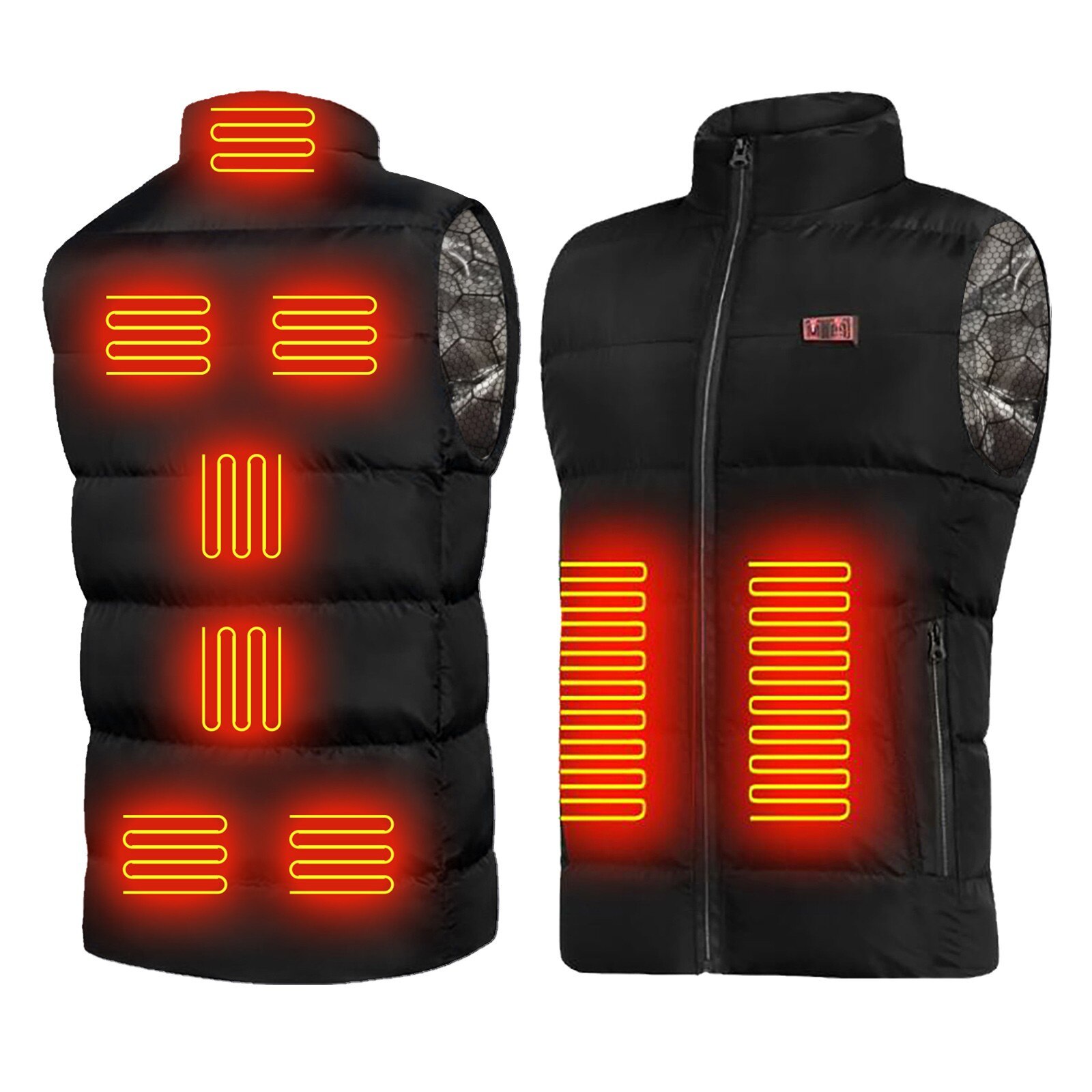 Outdoor Warm Clothing Heated Warm Down Jacket Washable Usb Charging Clothing Graphene Heating Coat Jacket For Riding Skiing#4