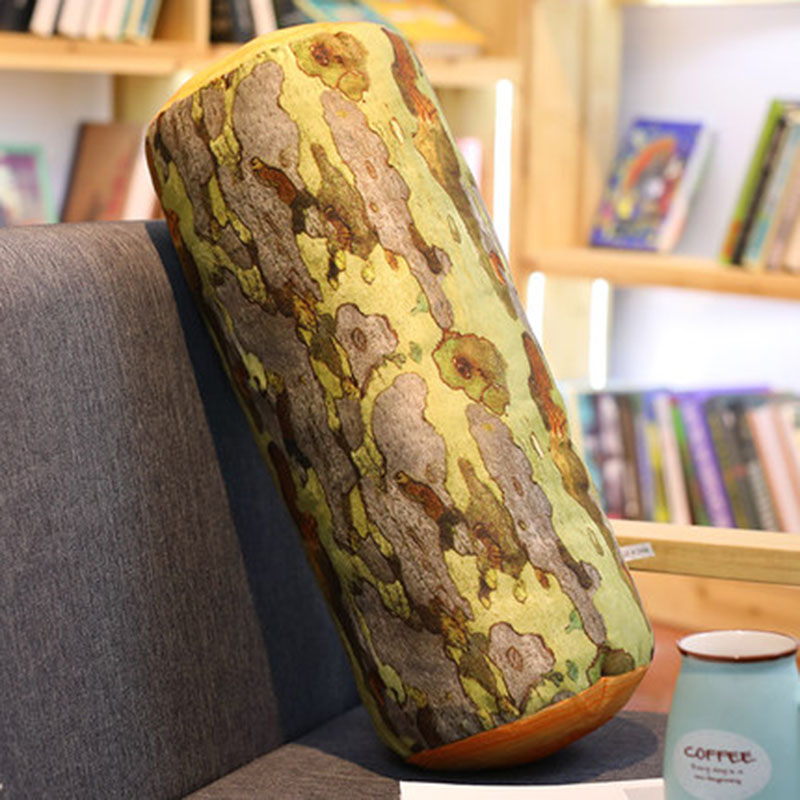 Creatieve Stump Kussen Kussen Ronde Kussen, Grote Leuke Boom Lange kussen Cilindrische Removabl & wasbare Voor Mannen Vrouwen