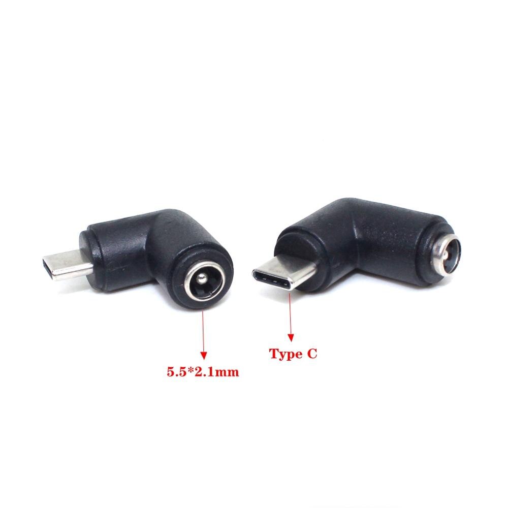 5v dc 5.5 * 2.1 mm strømstik usb type c usb-c type -c 5.5mm *2.1mm mini usb højre &amp; micro usb dc strømstik adapter 1 stk