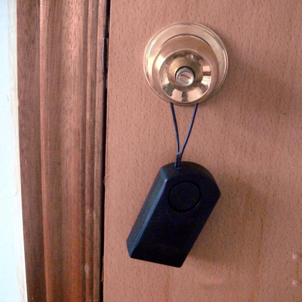 Manija de puerta portátil alarma de entrada de dormitorios puerta perilla de seguridad antirrobo 90dB alarma de sonido