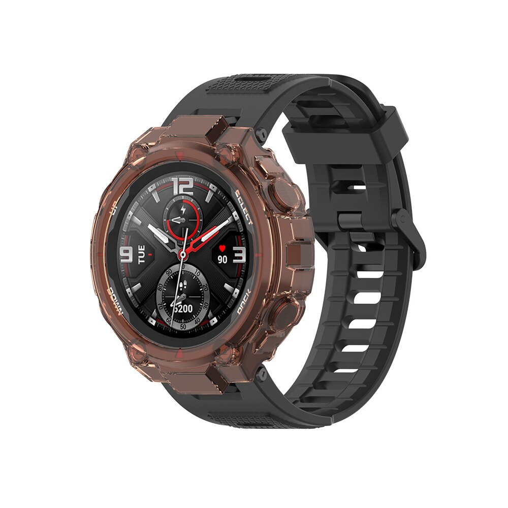 Doorschijnende Horloge Case Voor Amazfit T-Rex Horloge Beschermende Shell Bumper Frame Protector Voor Amazfit T-Rex Horloge accessoires