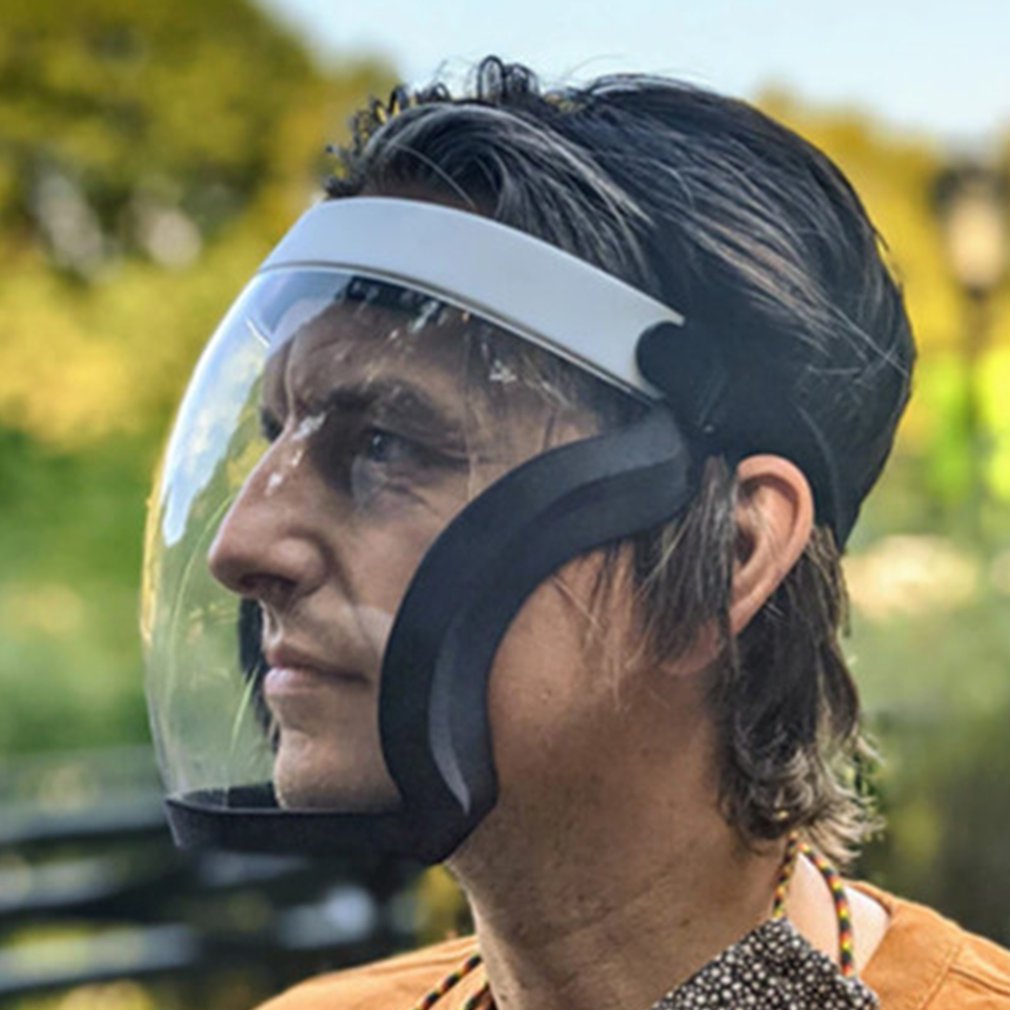 Comfortable Breathable Dust-proof And Saliva-proof Transparent Ergonomic Casual Head-mounted Transparent Baffle