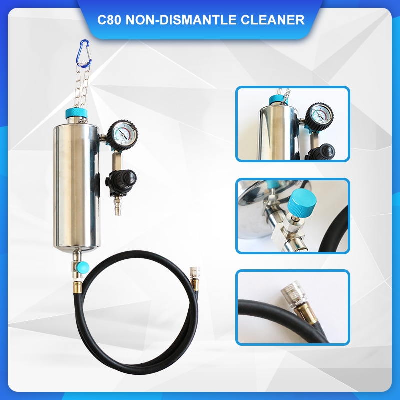 C80 Fuel System Car Gasoline Injector Throttle Cleaner Non Dismantle Injection Systems Cleaning Tools