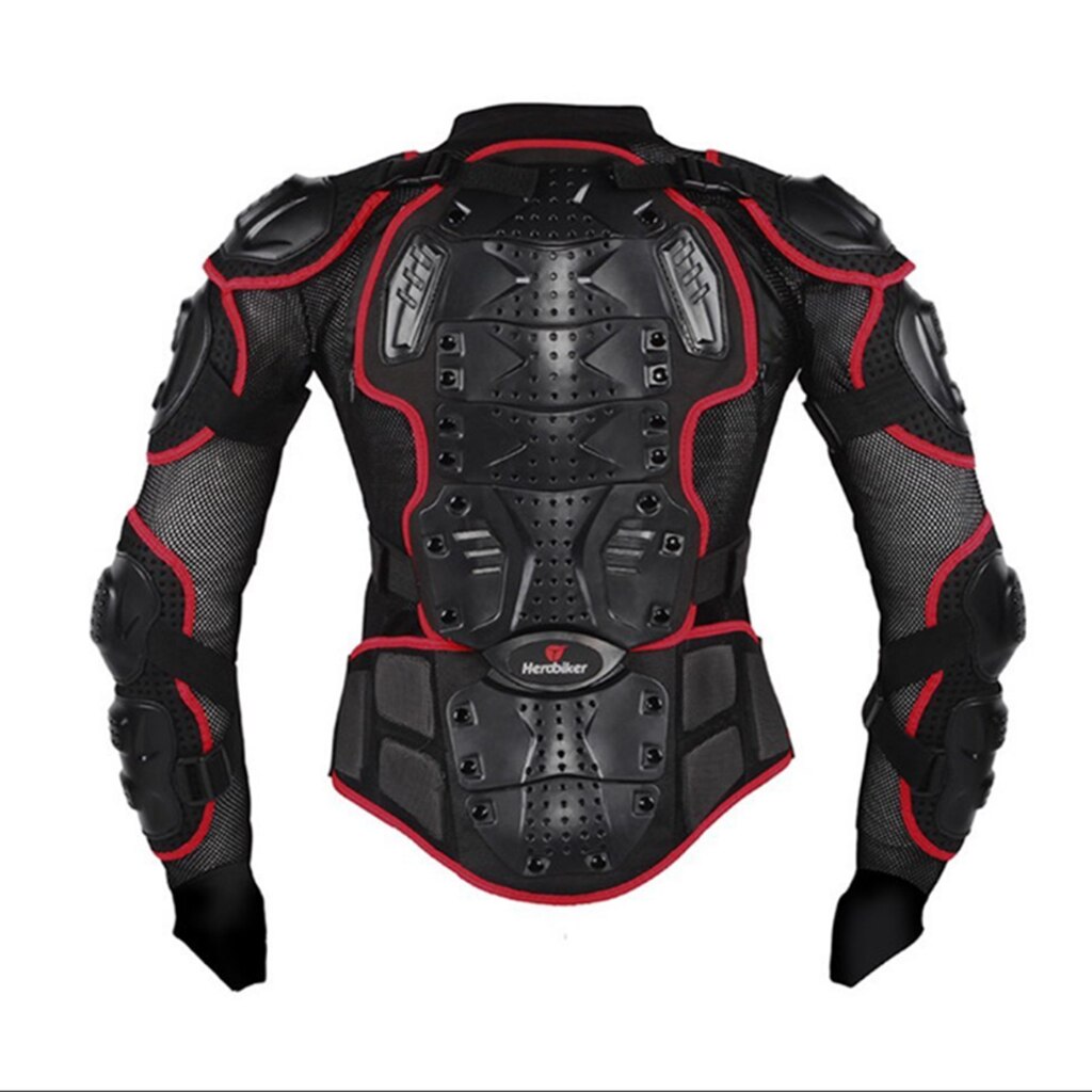1 Suit Full Body Protector Armor Jacket Chest Protection Red L