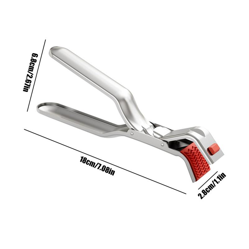 Clip para plato , Clip para cuenco antiescaldaduras, pinza con mango ergonómico, soporte de abrazadera para sartenes, freidoras de aire, hornos de vapor