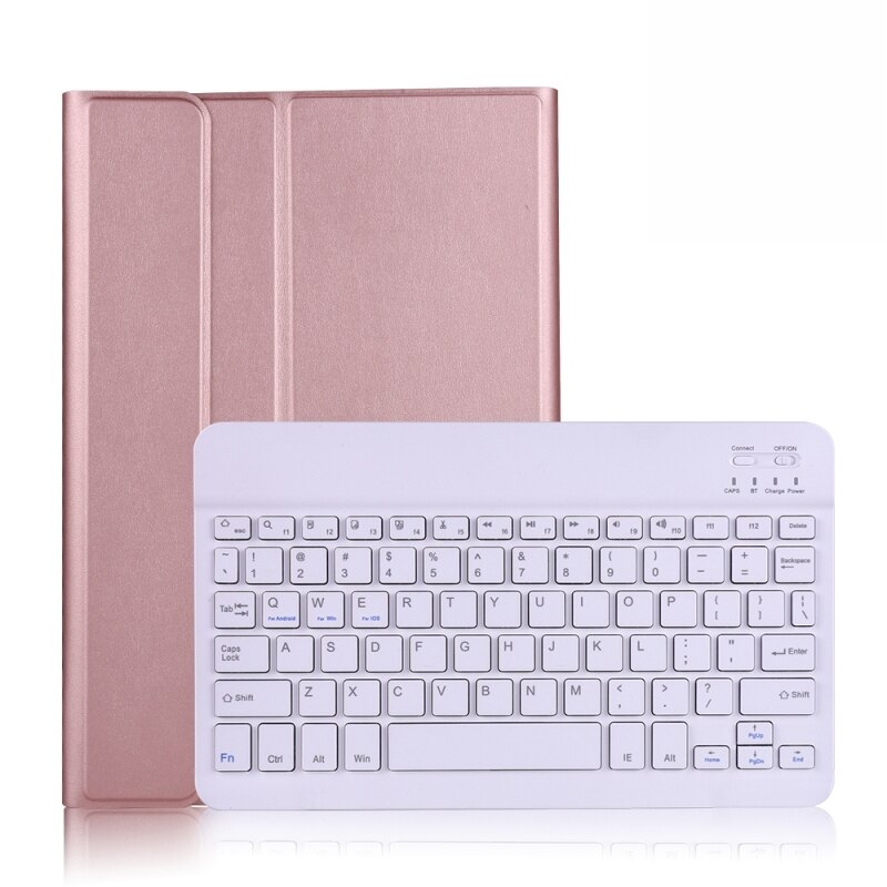 Voor Samsung Galaxy Tab A7 T500/T505 10.4 Inch Bluetooth Toetsenbord Ultra Thin Horizontale Flip Leather Met Houder pen Band: Roze