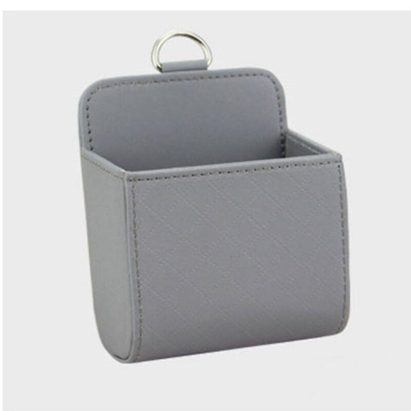 Pu Leer Auto Vent Outlet Vuilnis Doos Auto Mobiele Telefoon Houder Opbergtas Organizer Auto Opknoping Box Auto Styling Tas