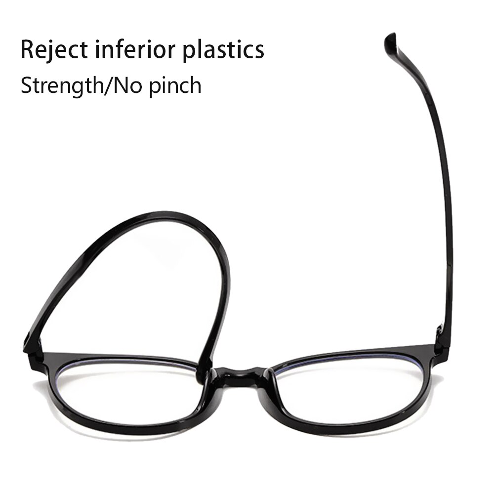 Gafas TR90 para ordenador, gafas de protección de luz azul, con bloqueo de luz azul, gafas ópticas de ojo, gafas de marco redondo, 1 ud.