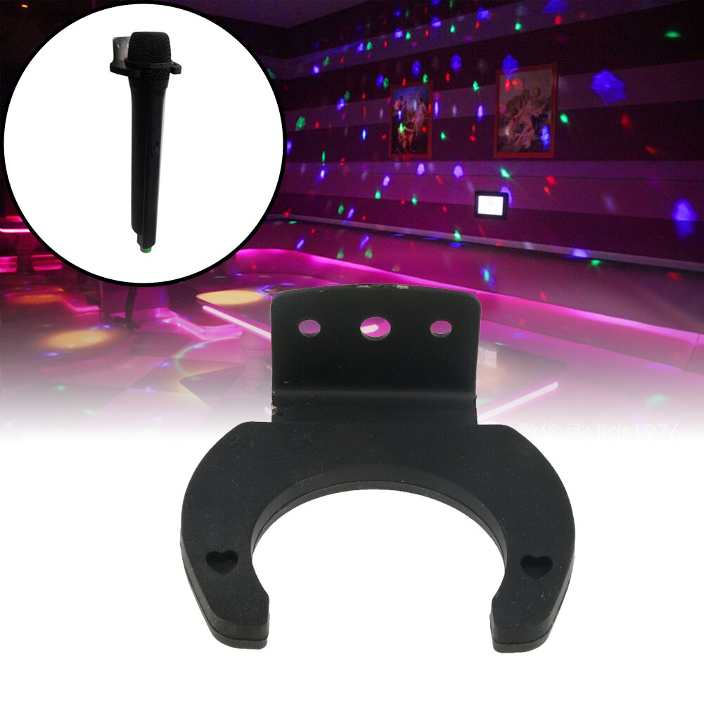 2 Stuks Universele Hanger Draadloze Microfoon Haak Houder Ktv Radio Station Wall Mount Siliconen Clip Opknoping Stand Broadcast Kamer