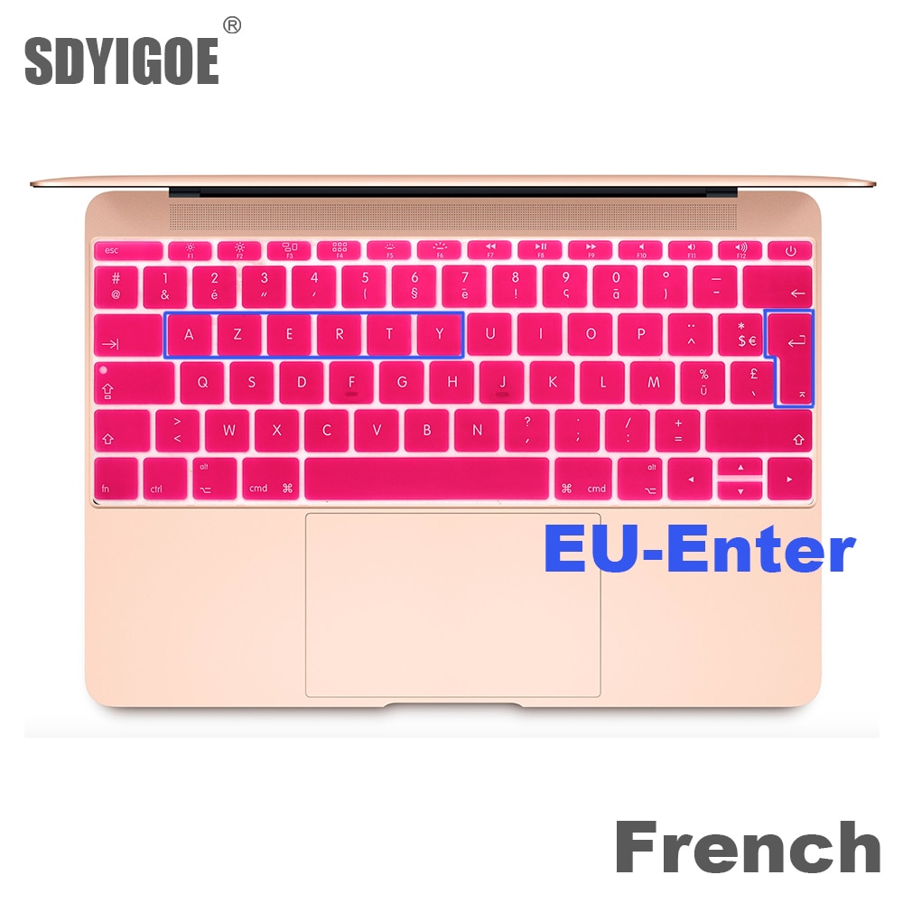 Französisch tastatur schutz Für macbook Retina 12 Profi13 EU-Geben Sie A1708 A1534 A1931 tastatur abdeckung Laptop zubehör Laptop Film