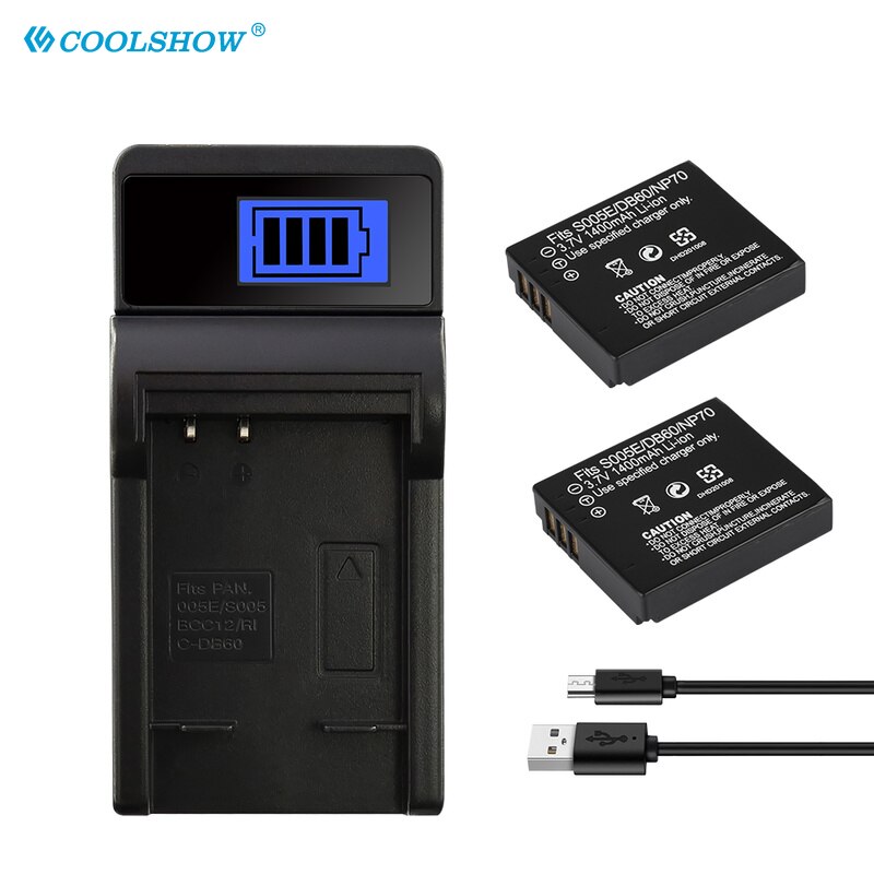 CGA-S005 S005E DB60 NP70 Batterie For Panasonic Lumix DMC-FX180,LX1,LX2,LX3 FX01 FX07 FX3 FX100 1400mAh Camera Battery CGAS005E