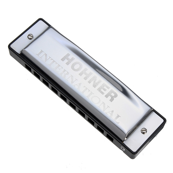 Profressional 10 Gaten C Key Tone Harmonica Zilveren Ster HOHNER Blues Harmonica Mondharmonica Musical Harp Muziek Instrumenten