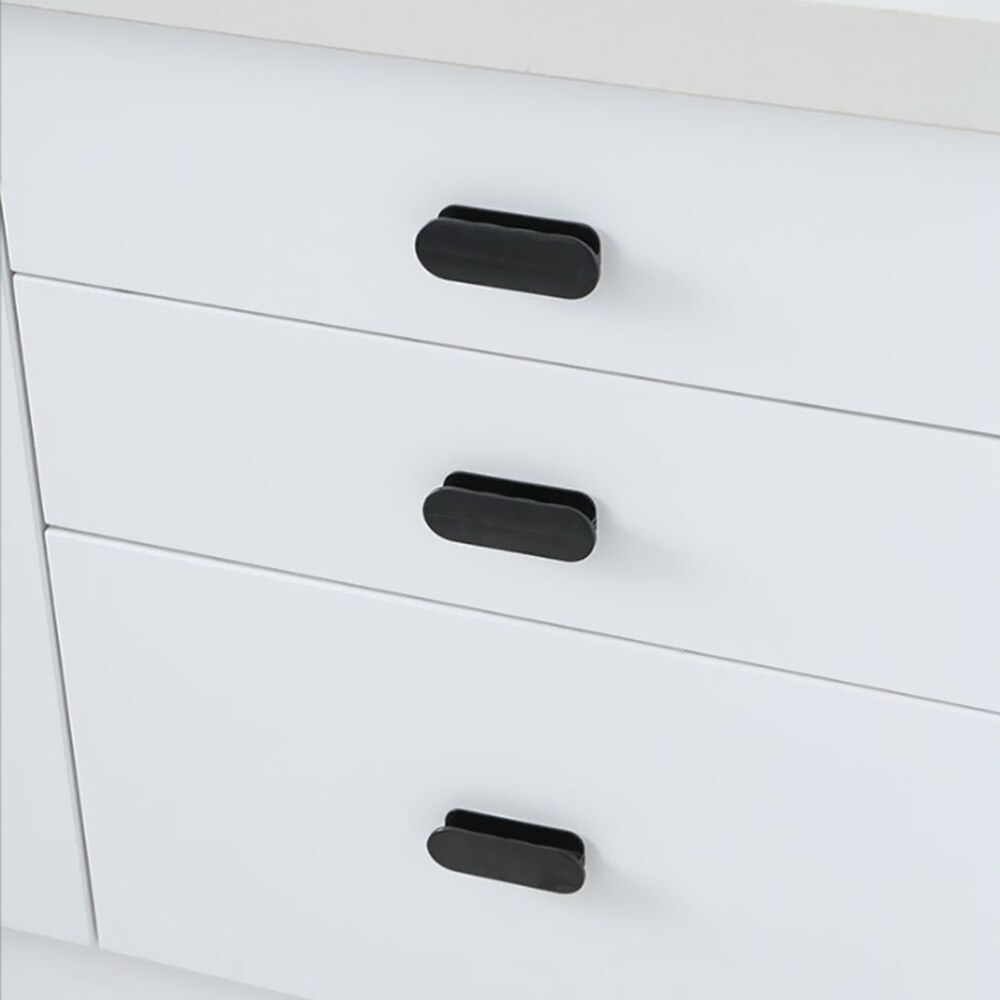 1pc/1 par multifunktionella skåpknoppar möbelknoppar plast självhäftande dörrhandtag garderobshandtag dörrsäkerhetsbeslag