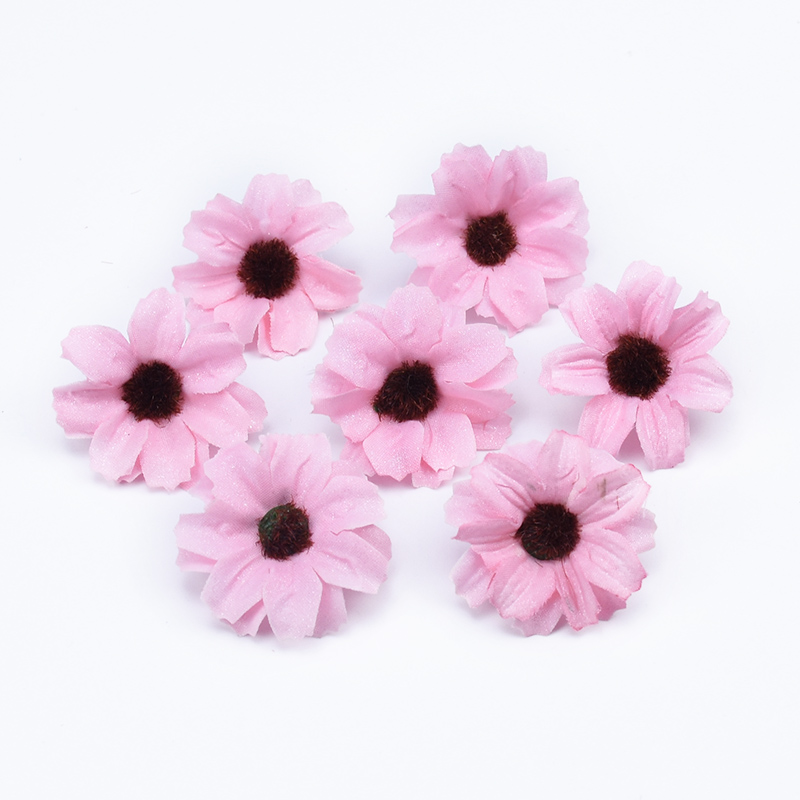 20 Stks Stamless Kunstmatige Bloemhoofden Chrysant Bloemhoofden