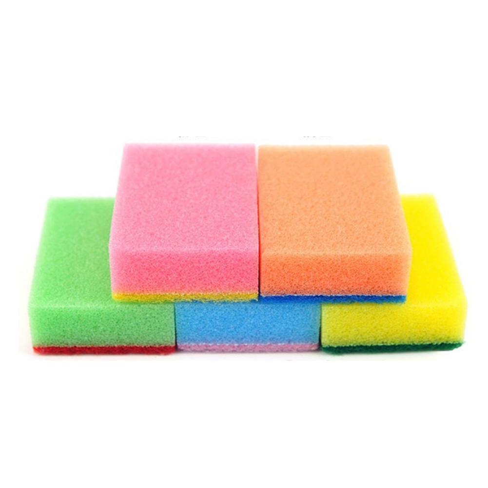 Sponge Cloth Dishwashing Sponge Wipe Kitchen Cleaning Nano Cotton Wash Pot Brush Kitchen Tools Colors Random Kitchen Accessory