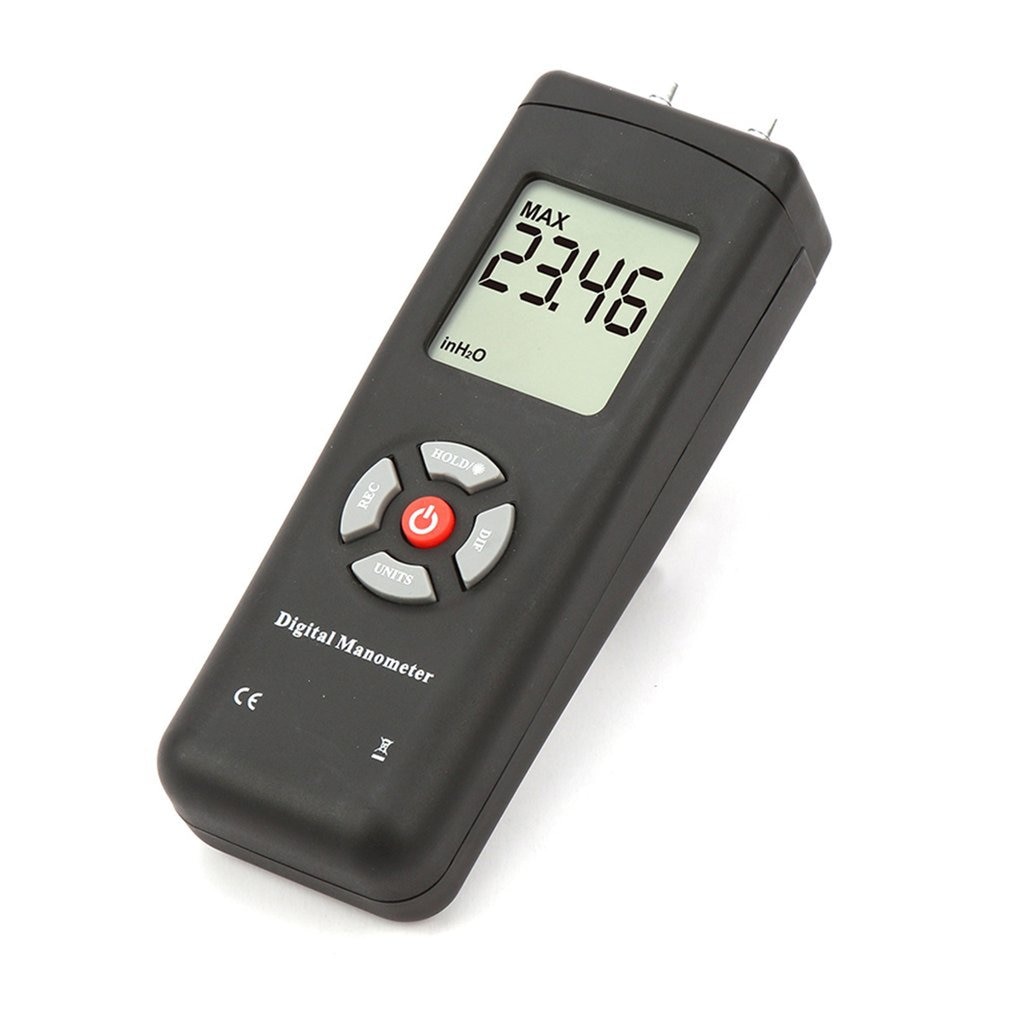 TL-100 Digitale Manometer Luchtdruk Meter Draagbare Manometers Handheld U-Type Drukverschil Meter