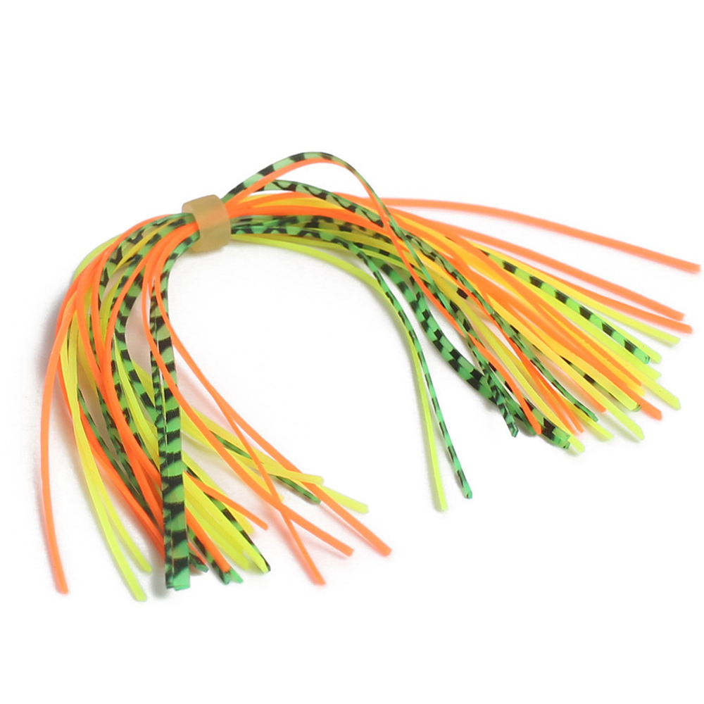 10 Bundels/Lot 13Cm Vliegbindset Rubber Threads Rokken Siliconen Bandjes Voor Flies Kunstaas Baard Draad Gemengde Kleur