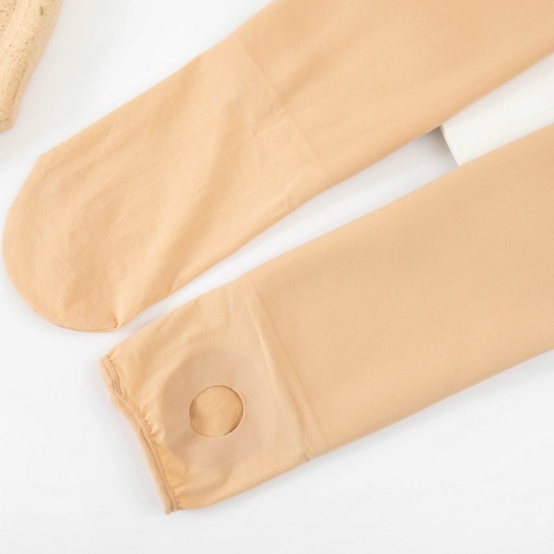 Pantalon en résille pour femmes, jambes nues, épais, intégré, Leggings et bas, automne et hiver